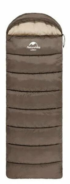 NATUREHIKE U150 Uyku Tulumu -6 Derece (Kahverengi-Sol)