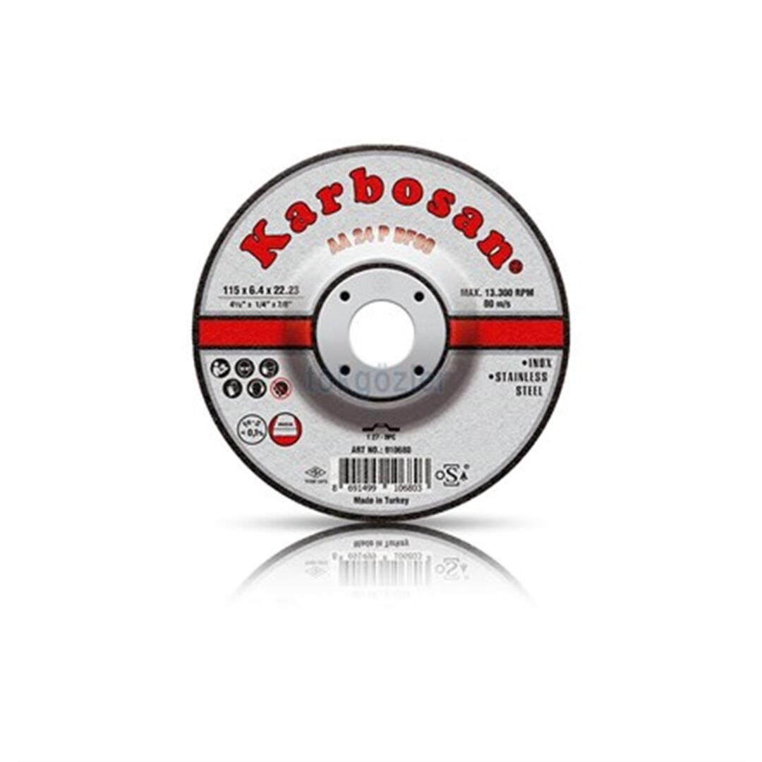 Paslanmaz Çelik (Inox) Taşlama Diskleri  180 x 6.4 x 22.23