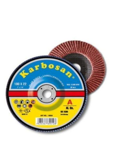 AXPR11 Premium Line AO Flap Disk- Konik 180mm 80  Kum