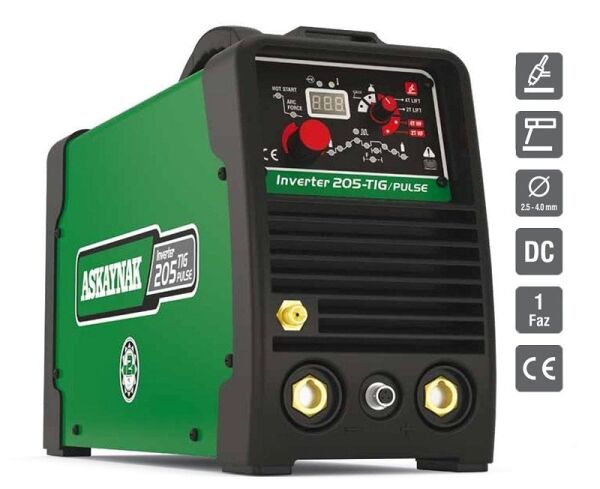 ASKAYNAK 205TP  Pulse Tig Argon Kaynak Makinası 200 Amper 220 Volt