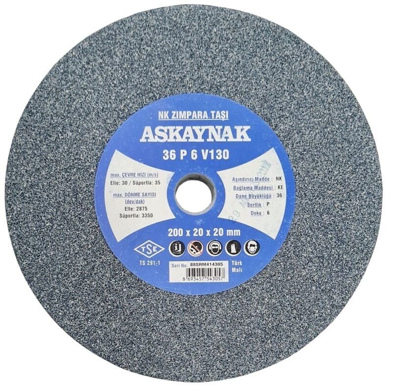 ASKAYNAK 200x20x20 mm NK Bileme - Taşlama Taşı