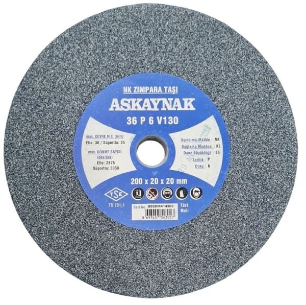 ASKAYNAK 200x20x20 mm NK Bileme - Taşlama Taşı