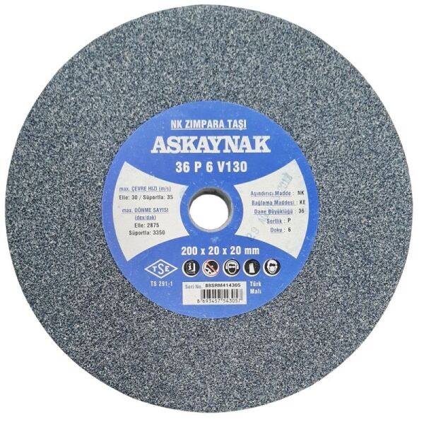 ASKAYNAK 200x20x20 mm NK Bileme - Taşlama Taşı