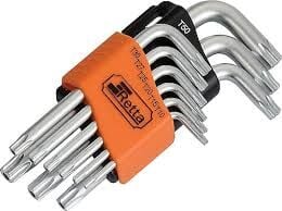 Retta Delikli Torx Allen Kısa 9 Parça RAT7009