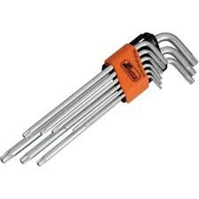 RETTA DELİKLİ TORX UZUN ALYAN SETİ 9 PARÇA - RAT9009