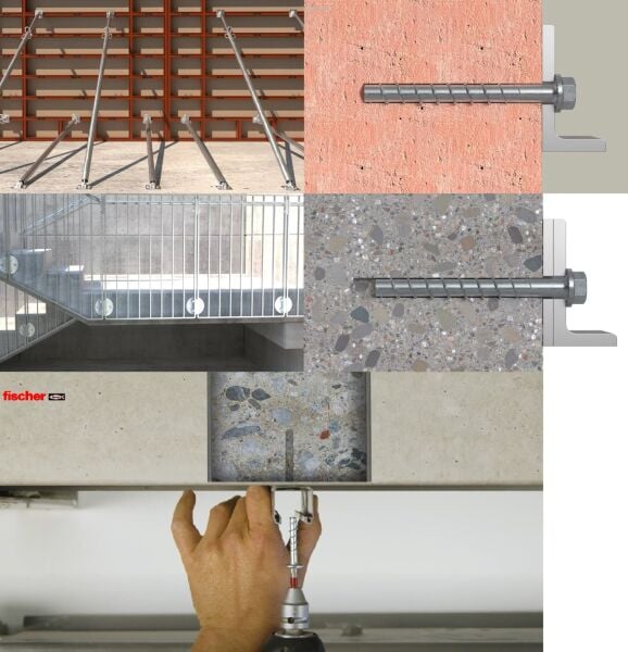 FISCHER FBS Kalıp Bağlama ve Karot Makina Montajı için Beton Vidası (Ölçü Seçiniz)