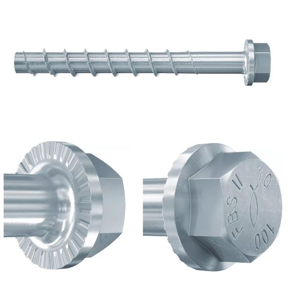 FISCHER FBS Kalıp Bağlama ve Karot Makina Montajı için Beton Vidası (Ölçü Seçiniz)