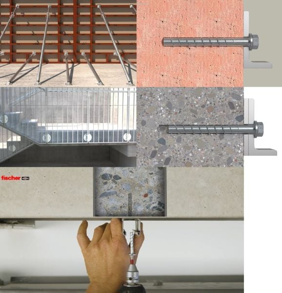 FISCHER FBS Kalıp Bağlama ve Karot Makina Montajı için Beton Vidası (Ölçü Seçiniz)