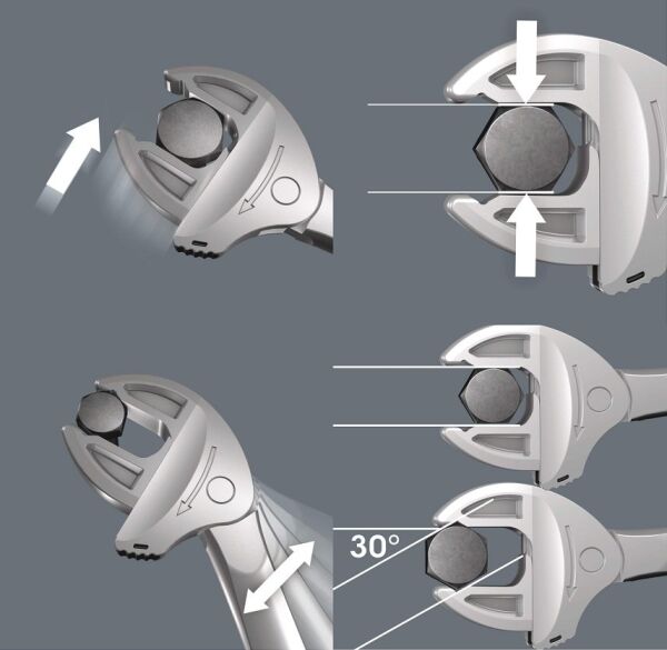WERA 6004 Joker L Otomatik Kurbağacık 16-19 mm (05020101001)