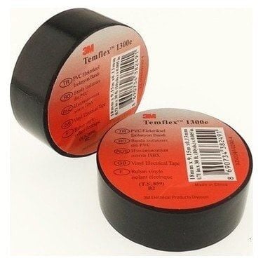 3M Temflex 1300e İzole Bant Siyah