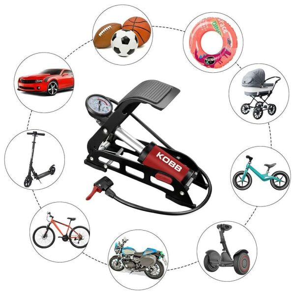 KOBB KB0901 Basınç Göstergeli Ayak Pompası 87 Psi