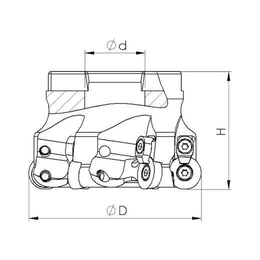 Heikenei Rdkw 10/12/16/20 ISO High Feed Tarama Başlığı