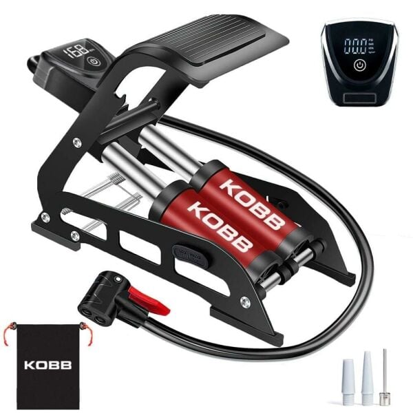 KOBB KB5402D Çift Pistonlu Dijital Göstergeli Ayak Pompası