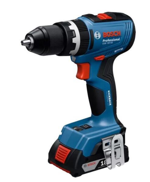 BOSCH GSB 18V-65 Akülü Darbeli Matkap 18 Volt-Kömürsüz (Akü ve Şarj Aleti Hariç)