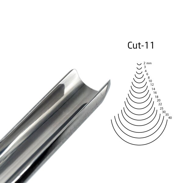 KIRSCHEN Two Cherries Düz Tip Geniş Oluklu Iskarpela 16 mm Cut11 (3111016)
