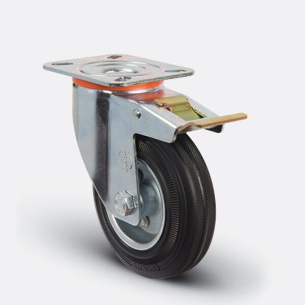 EMES EM01 SPR F 150 Sarhoş, Frenli Lastik Tekerlek 150 mm