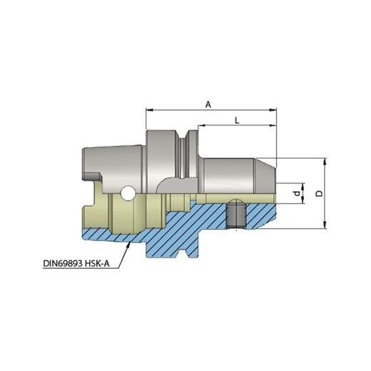 Heikenei HSK63-A Veldon Tutucu Din69893-1