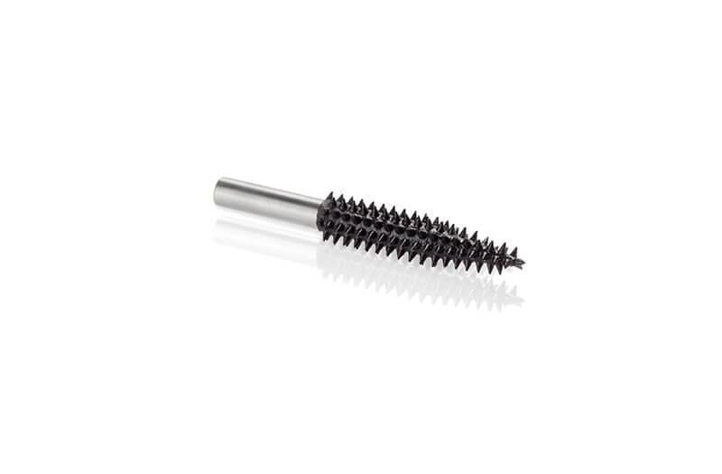 KUTZALL TX-14-C Kalın Diş Konik Çam Tipi Törpü (6.3 mm Sap)