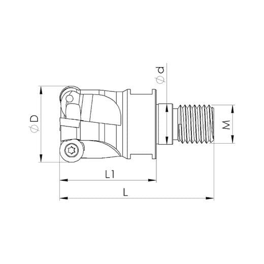 Heikenei Rpmw 1003 ISO Vidalı Tarama Başlığı