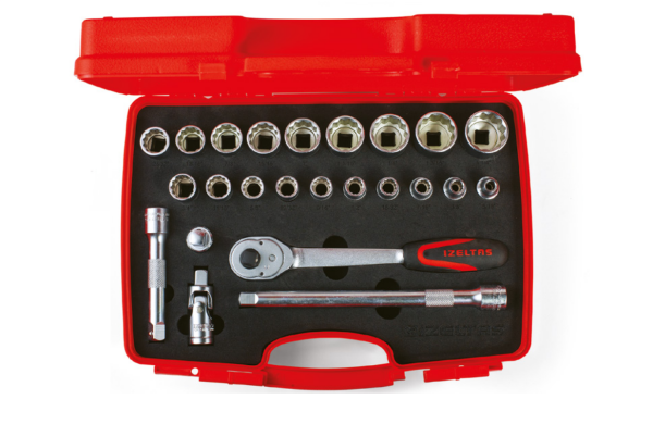 İzeltaş- 1/2'' Oniki Köşe Lokma Anahtar Takımı 24 Parça