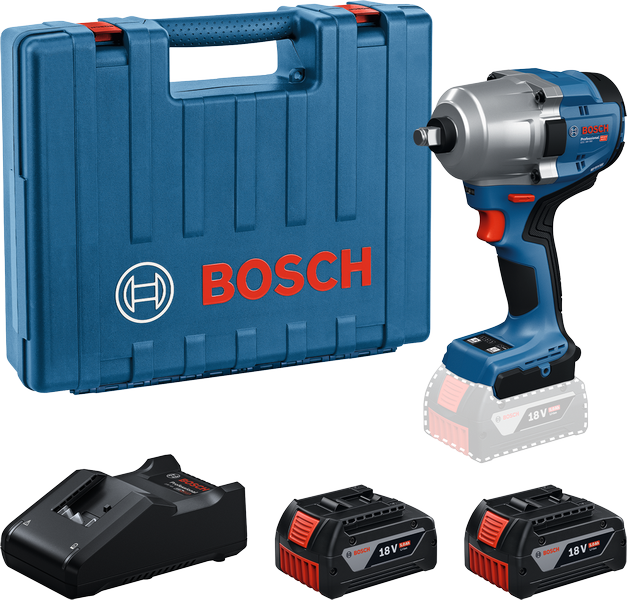 BOSCH GDS 18V-780 Şarjlı Somun Sıkma Makinası 780 Nm 18 Volt 5 Ah Çift Akülü