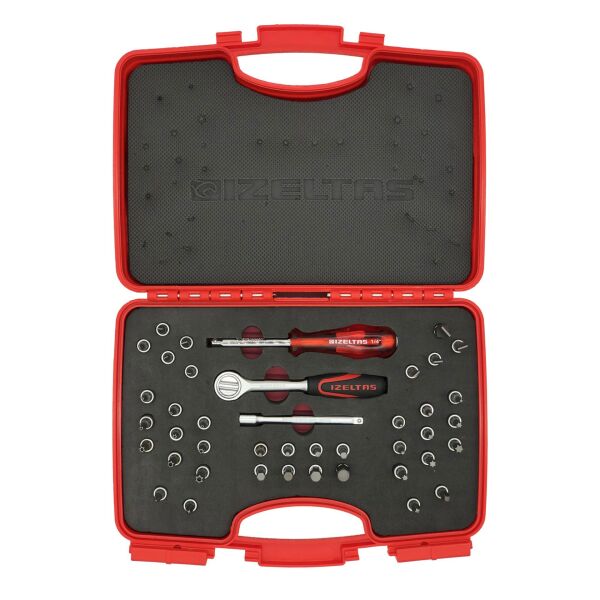 İzeltaş- 1/4'' Bits Uçlu Lokma Takımı 42 Parça