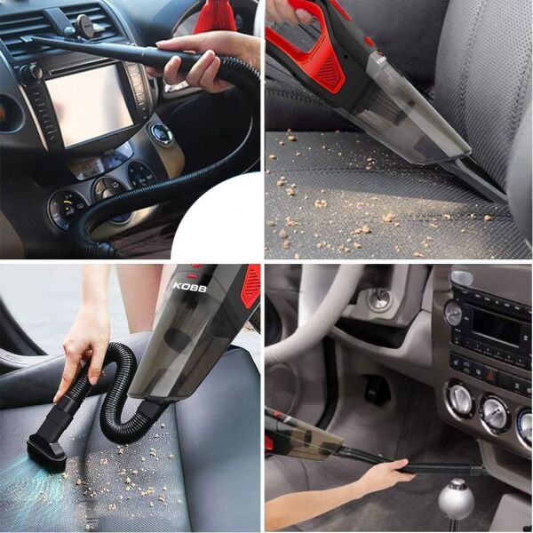 KOBB KBV12 12 Volt / 120 Watt Araç Süpürgesi + 5 Parça Aksesuar Seti + Taşıma Çantası