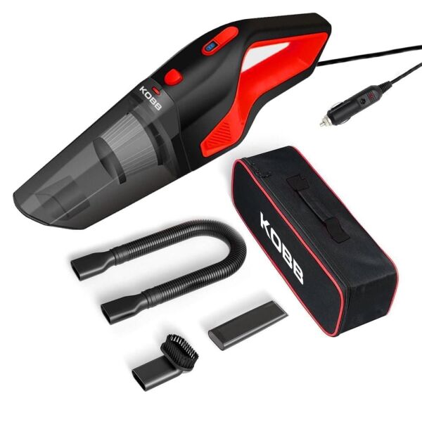 KOBB KBV12 12 Volt / 120 Watt Araç Süpürgesi + 5 Parça Aksesuar Seti + Taşıma Çantası
