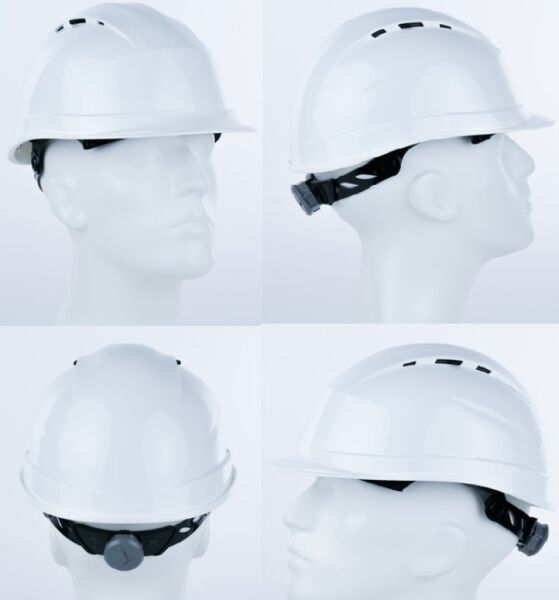 DELTAPLUS Quartz Up 4 Vida Ayarlı Beyaz Baret