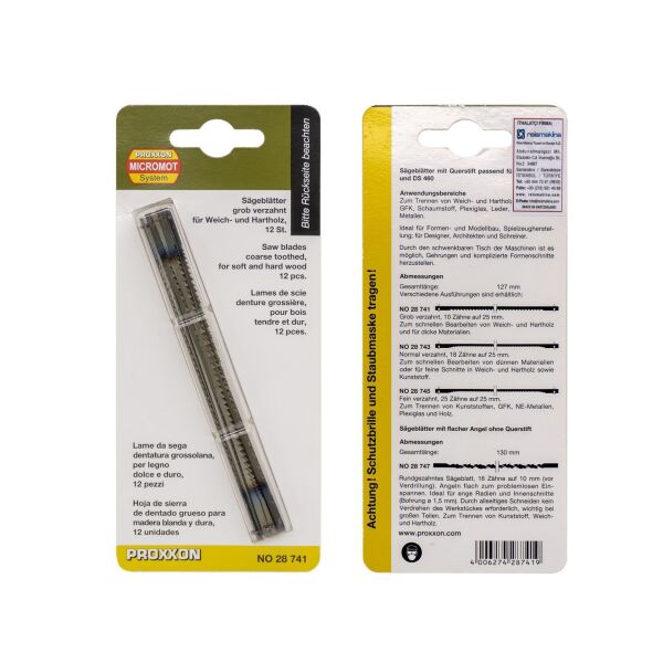PROXXON Kalın Dış Kıl Testere 12 Adet (28741)