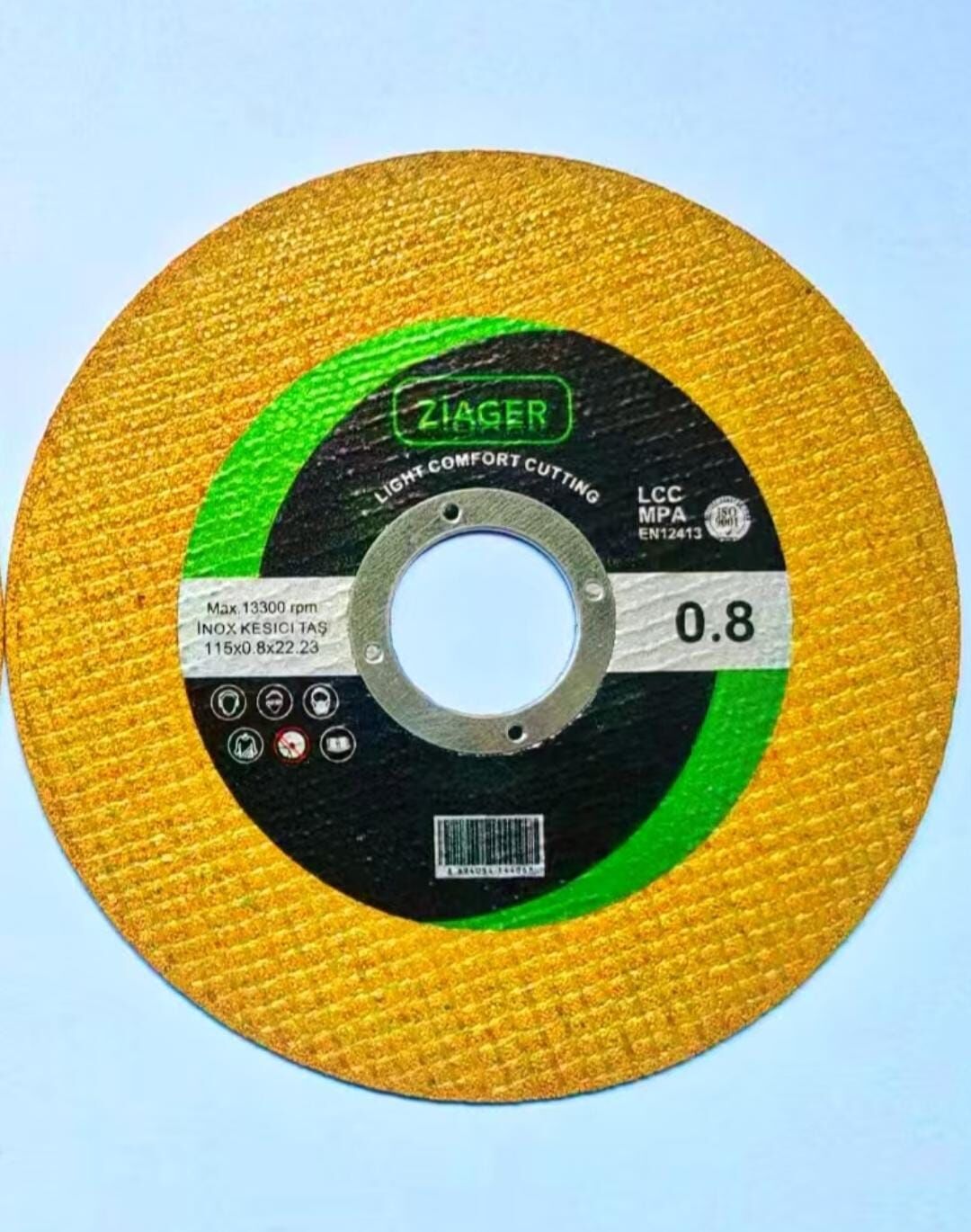 ZIAGER Gold 115x0,8 mm Yüksek Performans Metal-Paslanmaz-Aluminyum Kesme Taşı- Diski