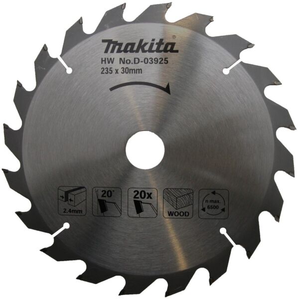 MAKİTA D-03925 Daire Testere 235x2.4x30 20 Diş