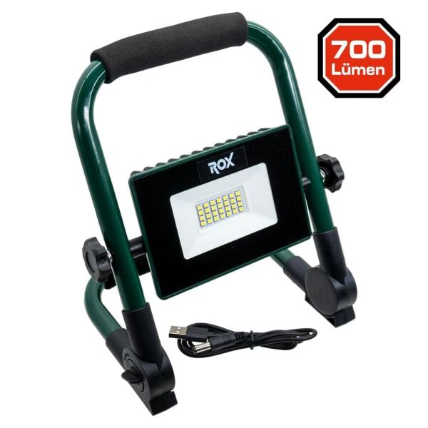 ROX Outdoor Şarjlu Genel Amaçlı Projektör Çalışma Feneri 700 Lümen (153ROX0227)