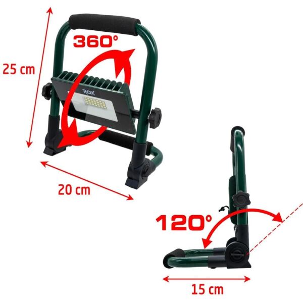 ROX Outdoor Şarjlu Genel Amaçlı Projektör Çalışma Feneri 700 Lümen (153ROX0227)