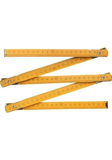 Richter Ağaç-ahşap Kırma/Katlanır Metre 2 Mt -Sarı