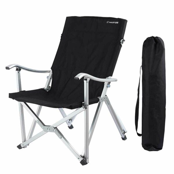 MADFOX Dachuan Katlanır Siyah Kamp Sandalyesi