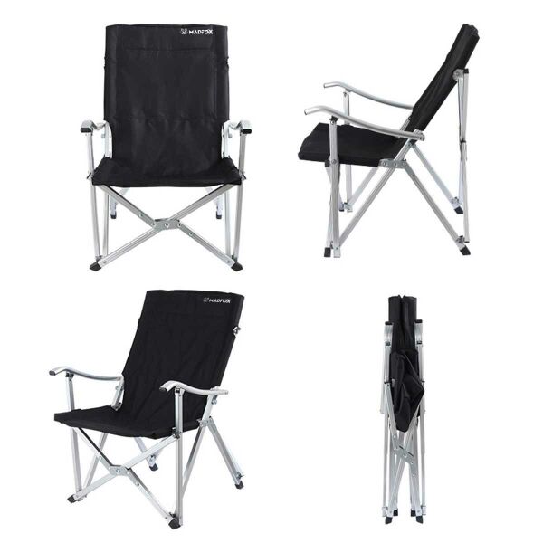 MADFOX Dachuan Katlanır Siyah Kamp Sandalyesi