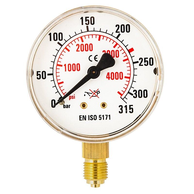 KASWELD 4104 Manometre 63 mm 0-315 Bar