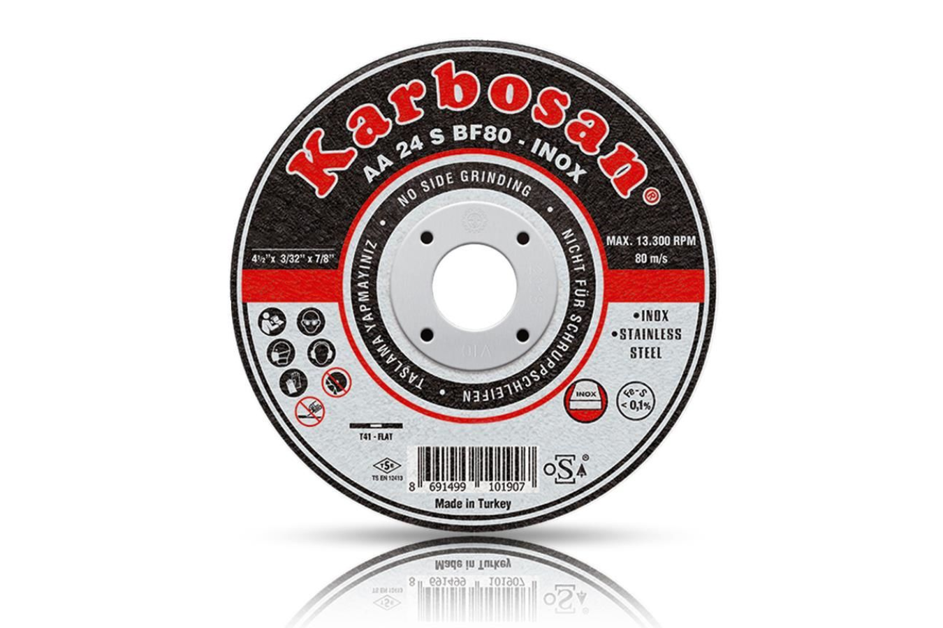 Paslanmaz Çelik (Inox) Kesme Diskleri İnce Düz 125 x 1.0 x 22.23