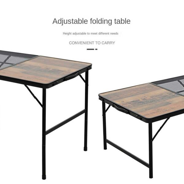 MADFOX Eazy Ahşap Izgaralı Katlanır Kamp Masası