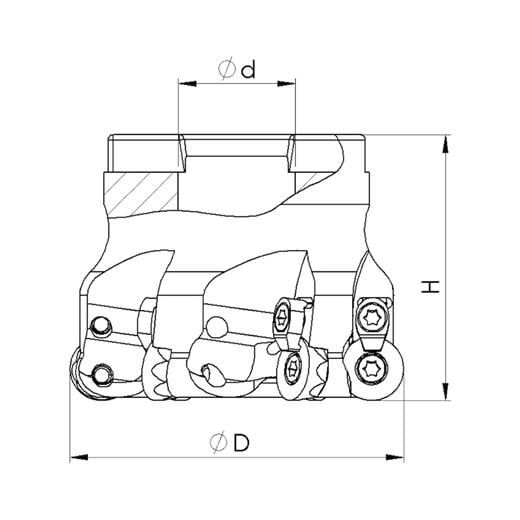 Heikenei Rpmt 1204 ISO High Feed Tarama Başlığı