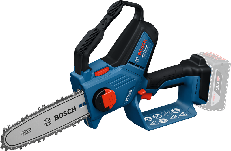 BOSCH GKE 18V-20 Şarjlı Zincirli Budama Makinası 20 cm (Akü ve Şarj Aleti Hariç)