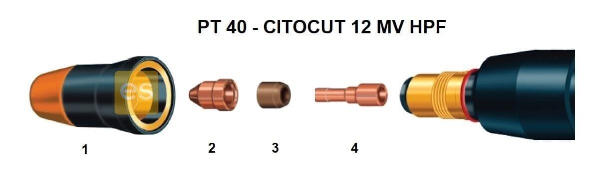OERLİKON PT40 Plazma Elektrot Elektrode (CitoCut 12 MV için)