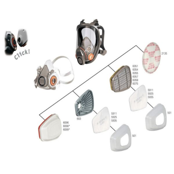 3M 2125 P2 Toz Sis Duman Filitresi (1 çift)