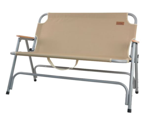 NURGAZ Çift Kişilik Katlanır Kamp Sandalyesi (NG C135 Krem)