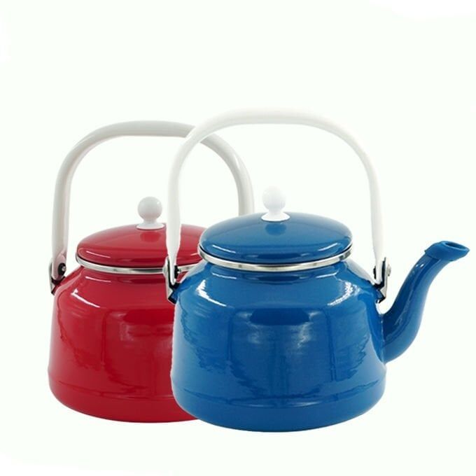 ORCAMP Retro Emaye Kırmızı Çaydanlık 2.6 Litre (OUT1501.K)