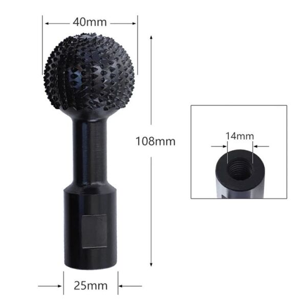 NEXON Avuç Taşlama İçin Ahşap Oyma Topu (5427)