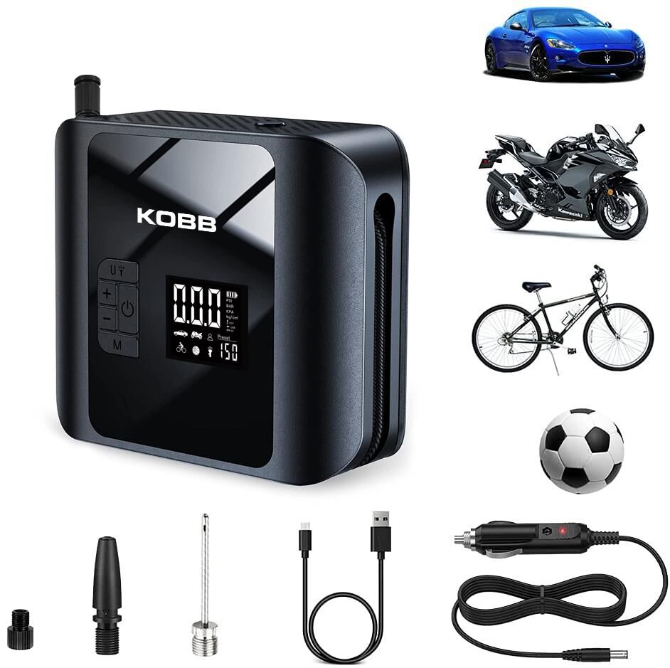 KOBB KB420 Şarjlı Dijital Lastik Şişirme Pompası 150 PSI