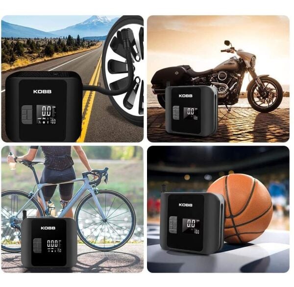 KOBB KB420 Şarjlı Dijital Lastik Şişirme Pompası 150 PSI