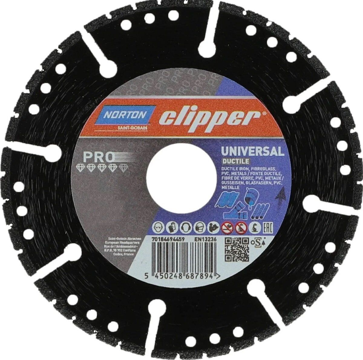 NORTON Clipper Ductile 115 mm Elmas Metal Kesme Testere - Disk (Taşlamalar için)